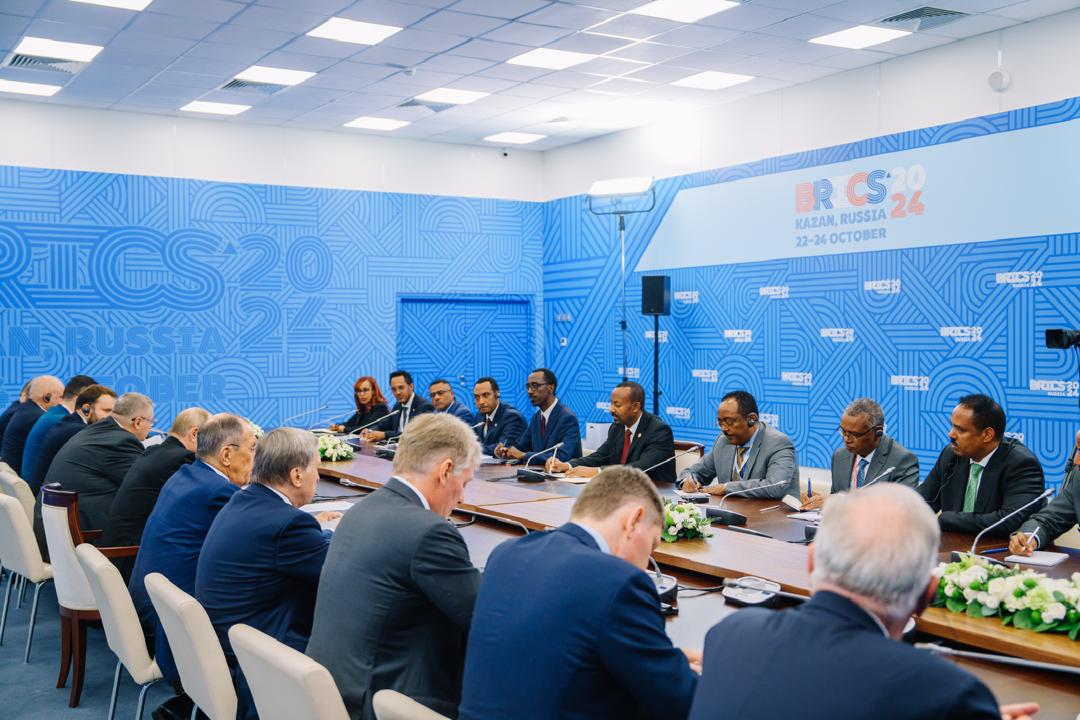 My appreciation to President Vladimir Putin for our in-depth discussions during our bilateral meeting. Anchored in our historic ties, the bilateral relations between our two countries continues to grow. In addition, our common BRICS platform allows us to engage for broader