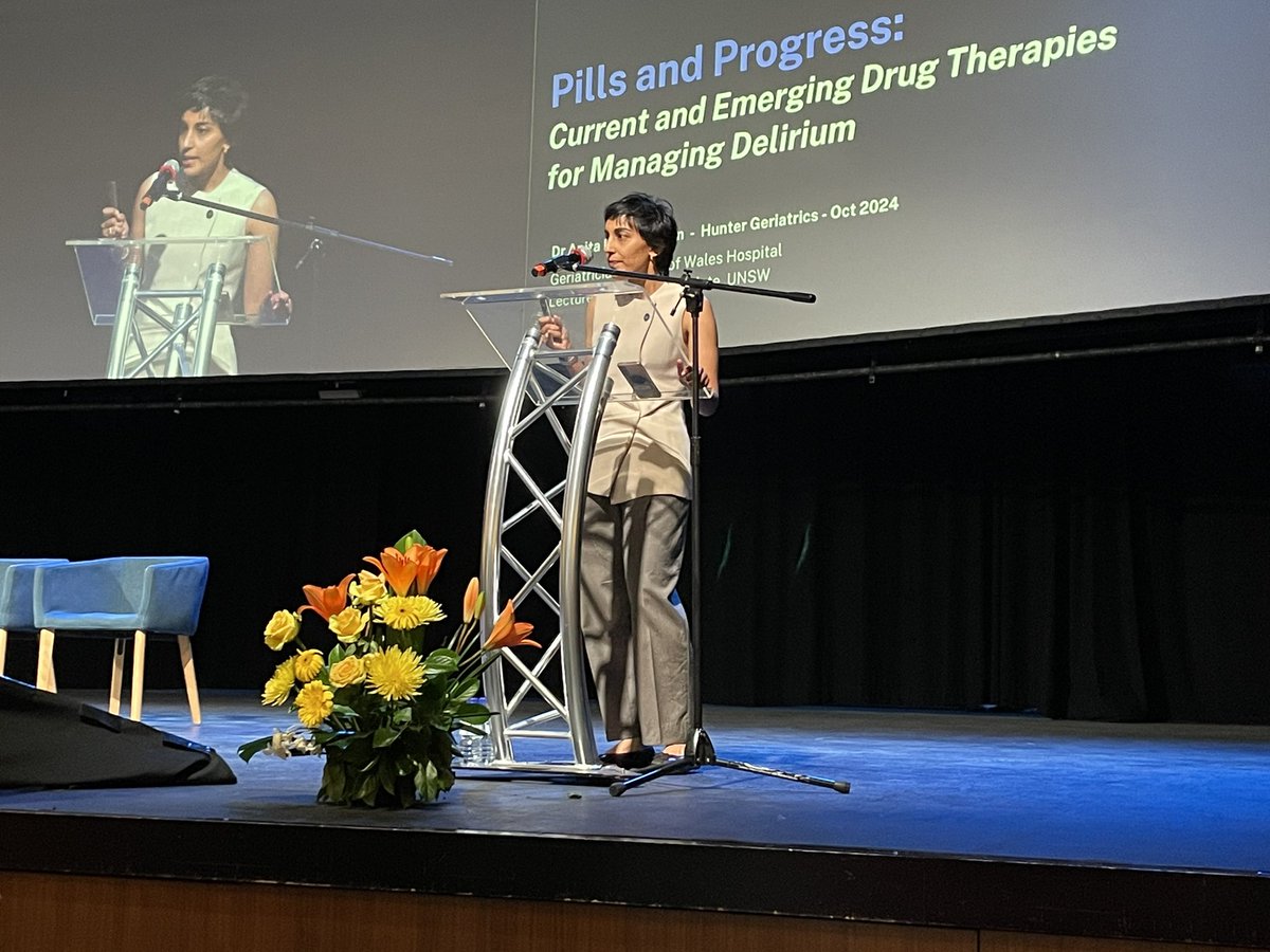 @anita_nitch on Pills and Progress in delirium #HunterGeriatrics2024