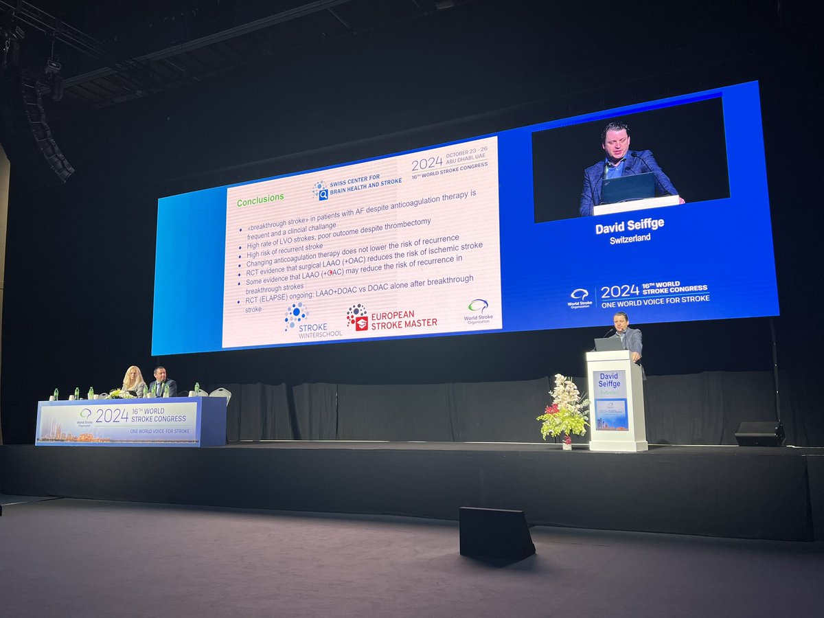 Alexander Benz (@alexanderpbenz) on Twitter photo <a href="/DavidSeiffge/">David Seiffge</a> highlighting the need for more research in patients with AF and “breakthrough stroke” while on oral anticoagulation <a href="/ELAPSETrial/">ELAPSE</a> at the <a href="/WorldStrokeOrg/">World Stroke Org</a> <a href="/DavidSeiffge/">David Seiffge</a> highlighting the need for more research in patients with AF and “breakthrough stroke” while on oral anticoagulation <a href="/ELAPSETrial/">ELAPSE</a> at the <a href="/WorldStrokeOrg/">World Stroke Org</a>