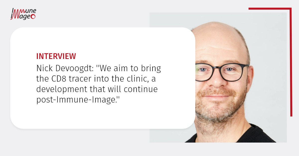 We spoke with Prof. Nick Devoogdt from <a href="/VUBrussel/">VUB</a>, work package (WP) leader at #ImmuneImage, about his WP's recent progress, upcoming goals and how the project can build on its results. Read more: ow.ly/MTyK50TKu8R #nanobodies #PETTracer