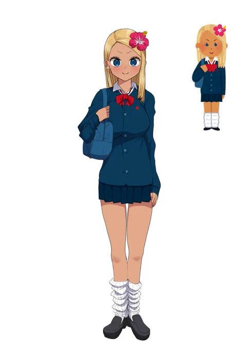 真面目そうなギャル笑 
