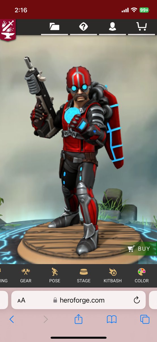 JohnathanM48845's tweet image. @Blitzwinger I tried my best to get as close to the BlitzBot as I could! But… I found myself not able to properly execute the design. So I did the next best thing I made you the BlitzBot and I’m personally really happy with how it turned out! 😁 #BlitzBot #Heroforge