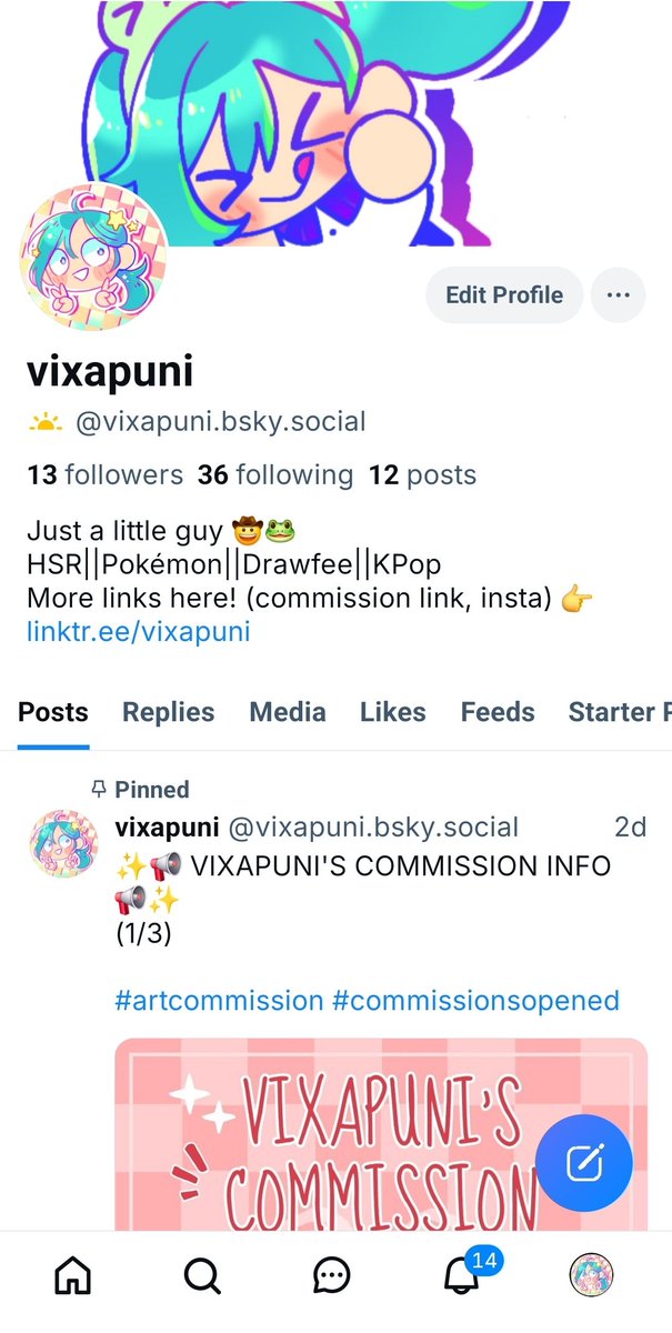 vixapuni's tweet photo. Hey I made a BlueSky so y'all can follow me there!! https://t.co/w9Eg9htgBV