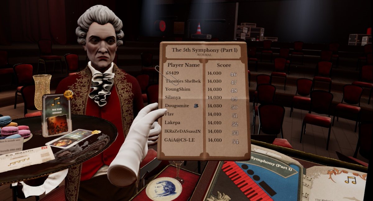 Dougomite's tweet image. Maestro is pretty great, I played early enough that I got to be top 50 in a song for a moment.
I'm already looking forward to getting good enough for Hard mode.