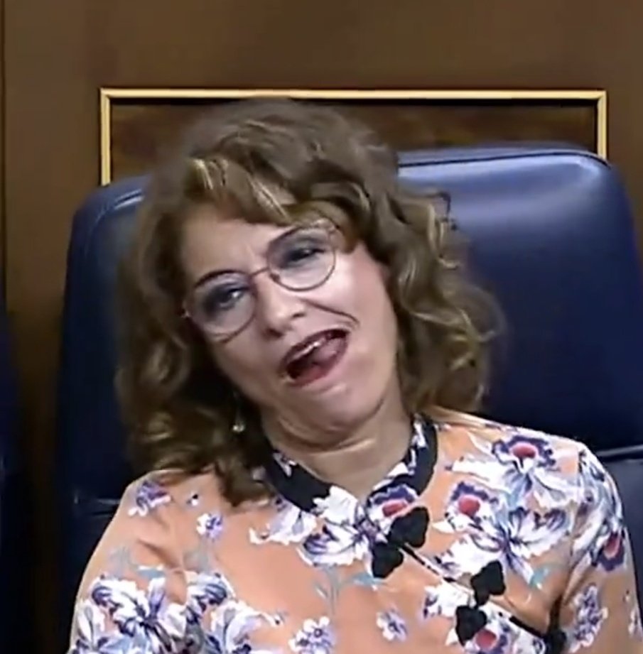 GPogui's tweet photo. María Jesús Montero, 
Ministra Choni de España. https://t.co/zbKQSTDuxT