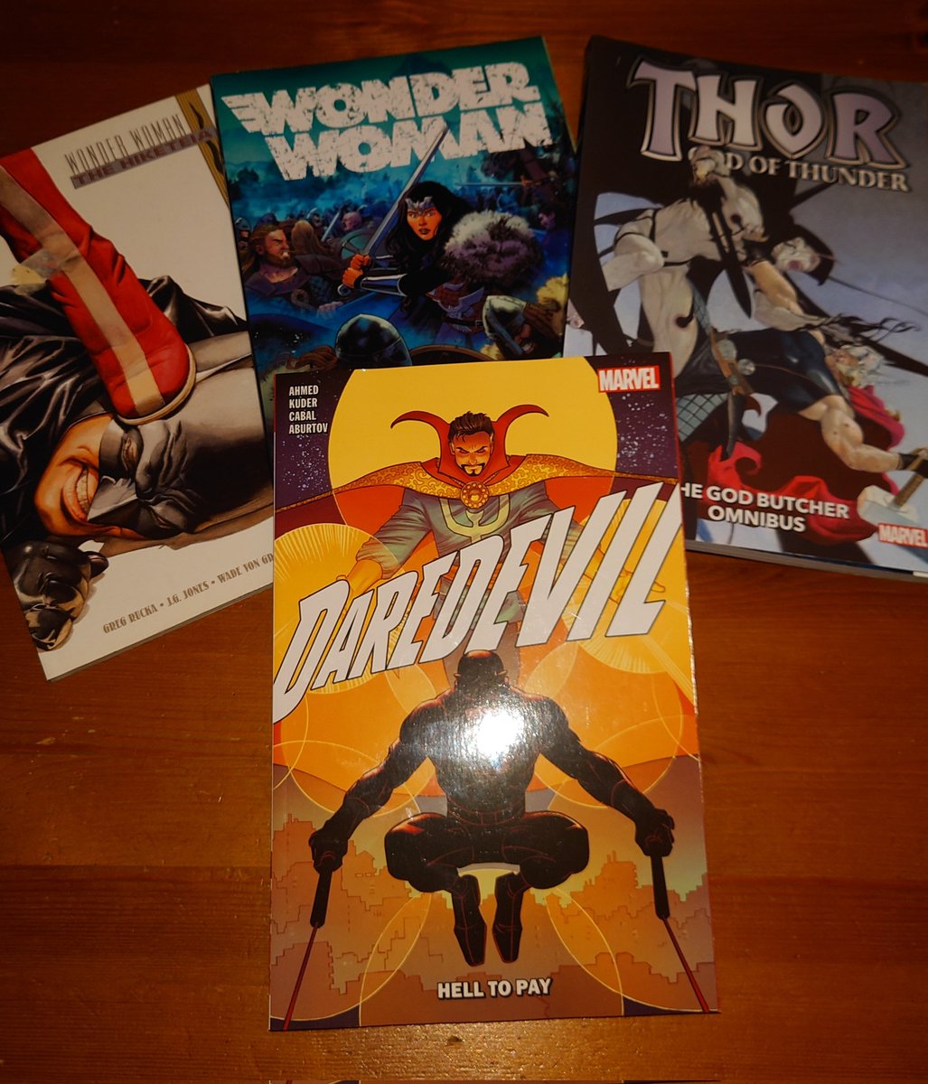 amelsvoort_theo's tweet image. Did some shopping in Antwerp.
Got a nice stash of comics.
Especially pleased to add a couple to the @therightram collection!!
Son bought his first guitar so it was a good day for all!🎸😊😊😊