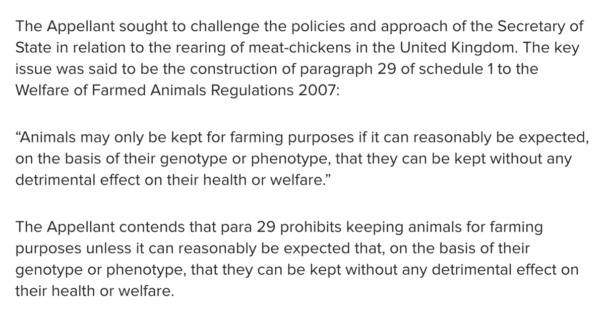 Jonathan Birch (@birchlse) on Twitter photo Good luck to the <a href="/humaneleagueuk/">The Humane League UK</a> today in its case against "Frankenchickens" at the Court of Appeal. As you can see from the Court's website, the legal issues are incredibly intricate and complex. Good luck to the <a href="/humaneleagueuk/">The Humane League UK</a> today in its case against "Frankenchickens" at the Court of Appeal. As you can see from the Court's website, the legal issues are incredibly intricate and complex.