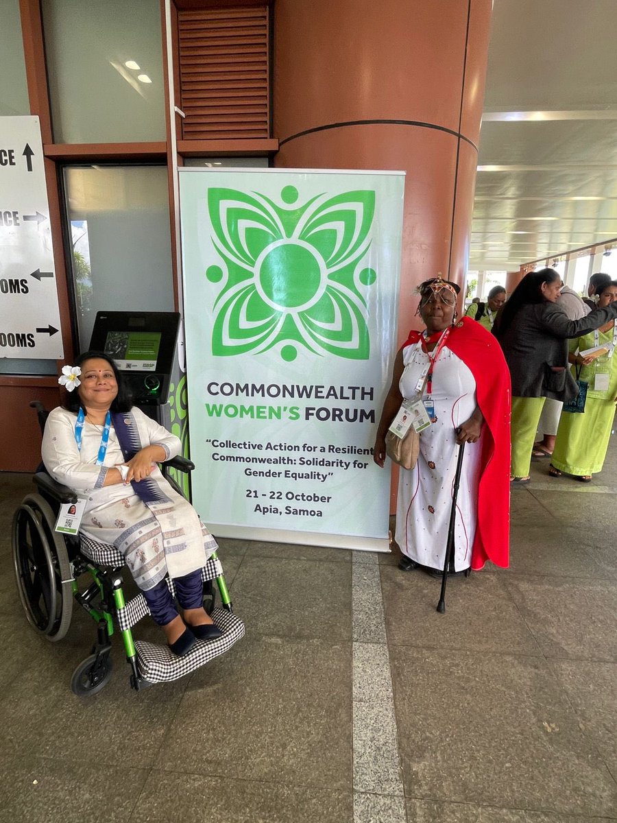 commonwealthDPF's tweet image. Our Chair Sarah Muthoni Kamau and Vice-Chair @sruti_mohapatra getting ready to speak on the Commonwealth Women’s Forum Panel 👏👏👏