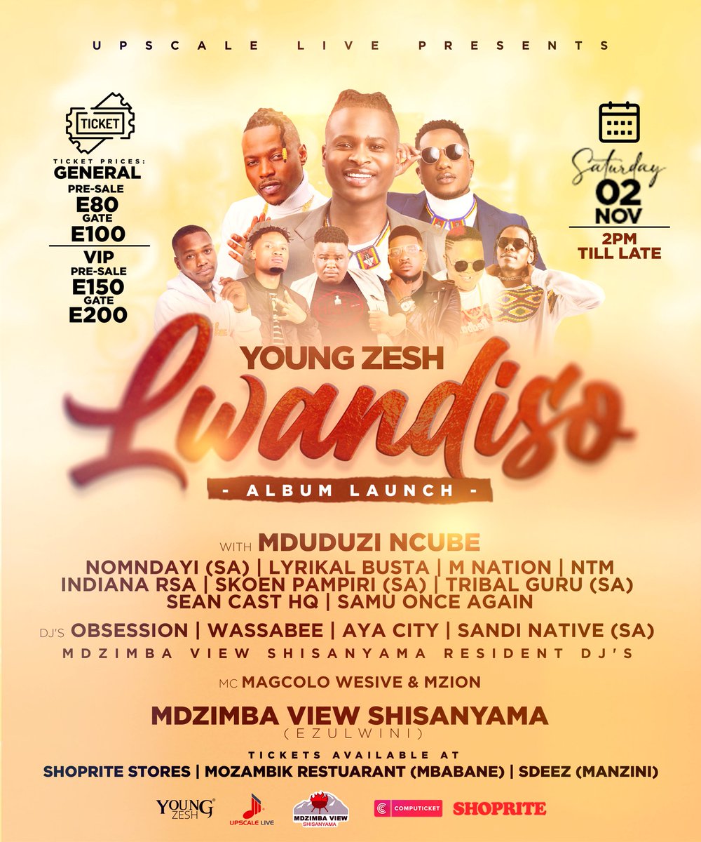 Your support will be greatly appreciated. Here is the official lineup for my album launch happening at Mdzimba View Shisanyama ,Please get your tickets at your nearest ticket outlet. See flyer for details. #intwanencane #lwandiso
🖼 <a href="/NcwikiFLEX/">Flexiano™</a>