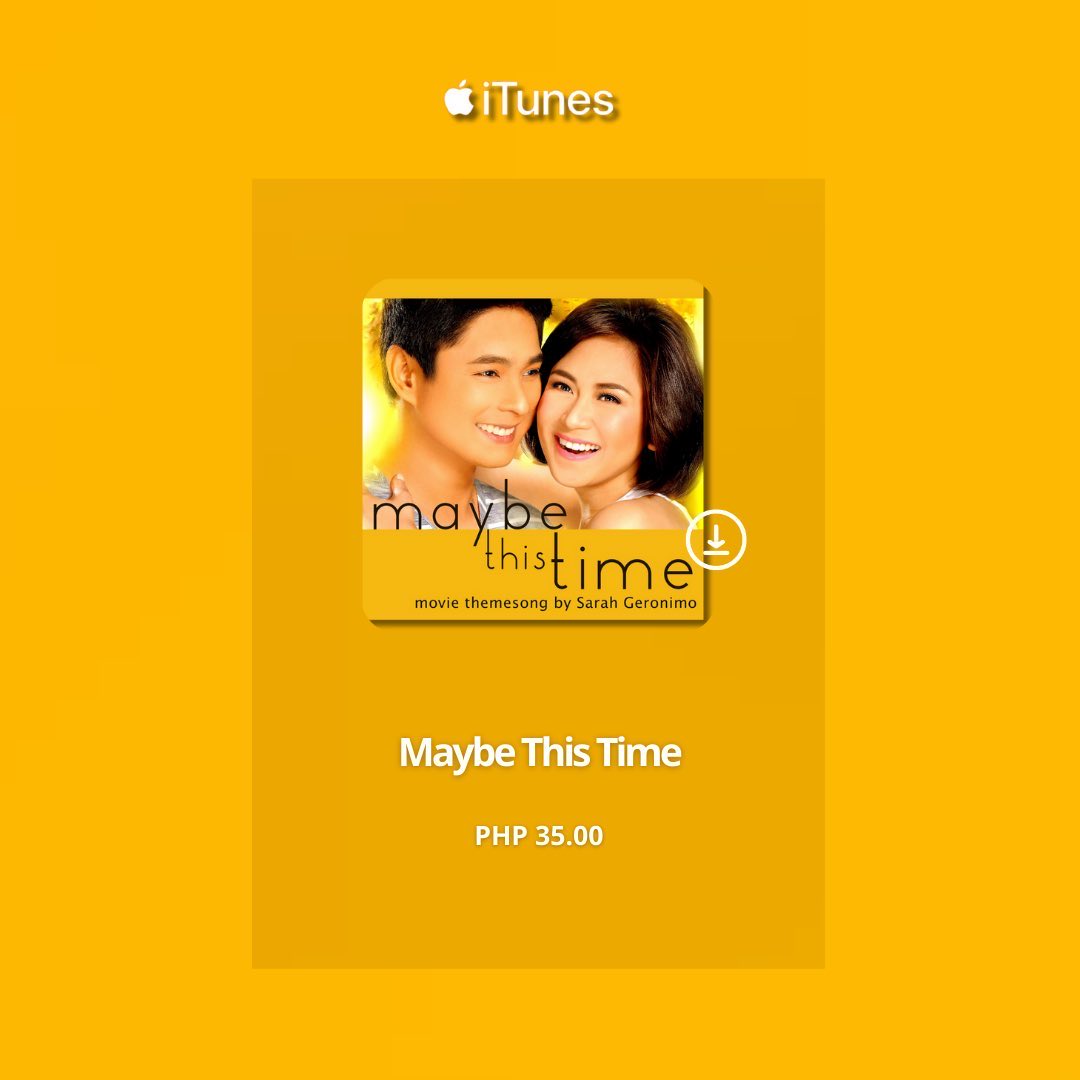 sarahgmusika's tweet image. “Maybe This Time” by Sarah Geronimo re-entered at #65 on PH iTunes Song Chart.

#SarahGeronimo #MaybeThisTime