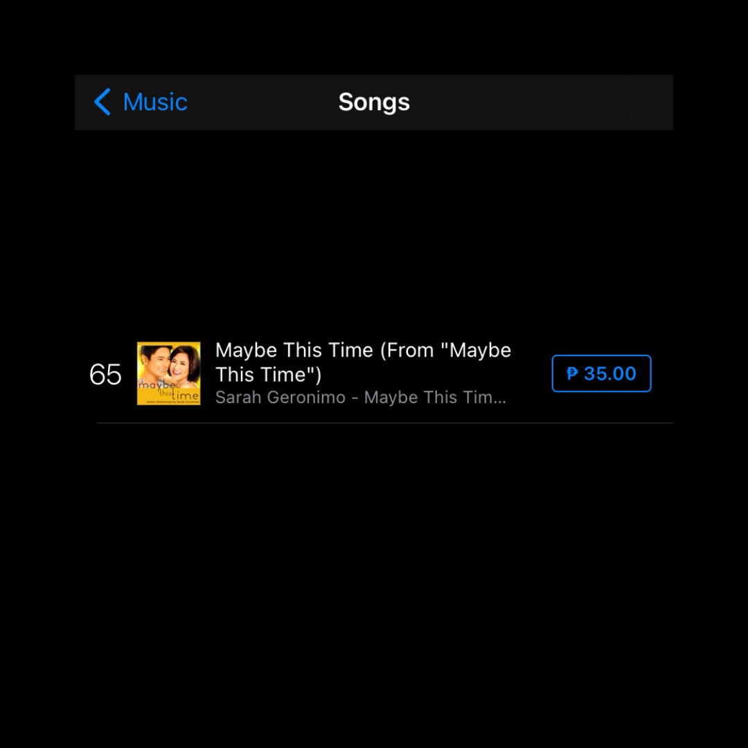 sarahgmusika's tweet image. “Maybe This Time” by Sarah Geronimo re-entered at #65 on PH iTunes Song Chart.

#SarahGeronimo #MaybeThisTime