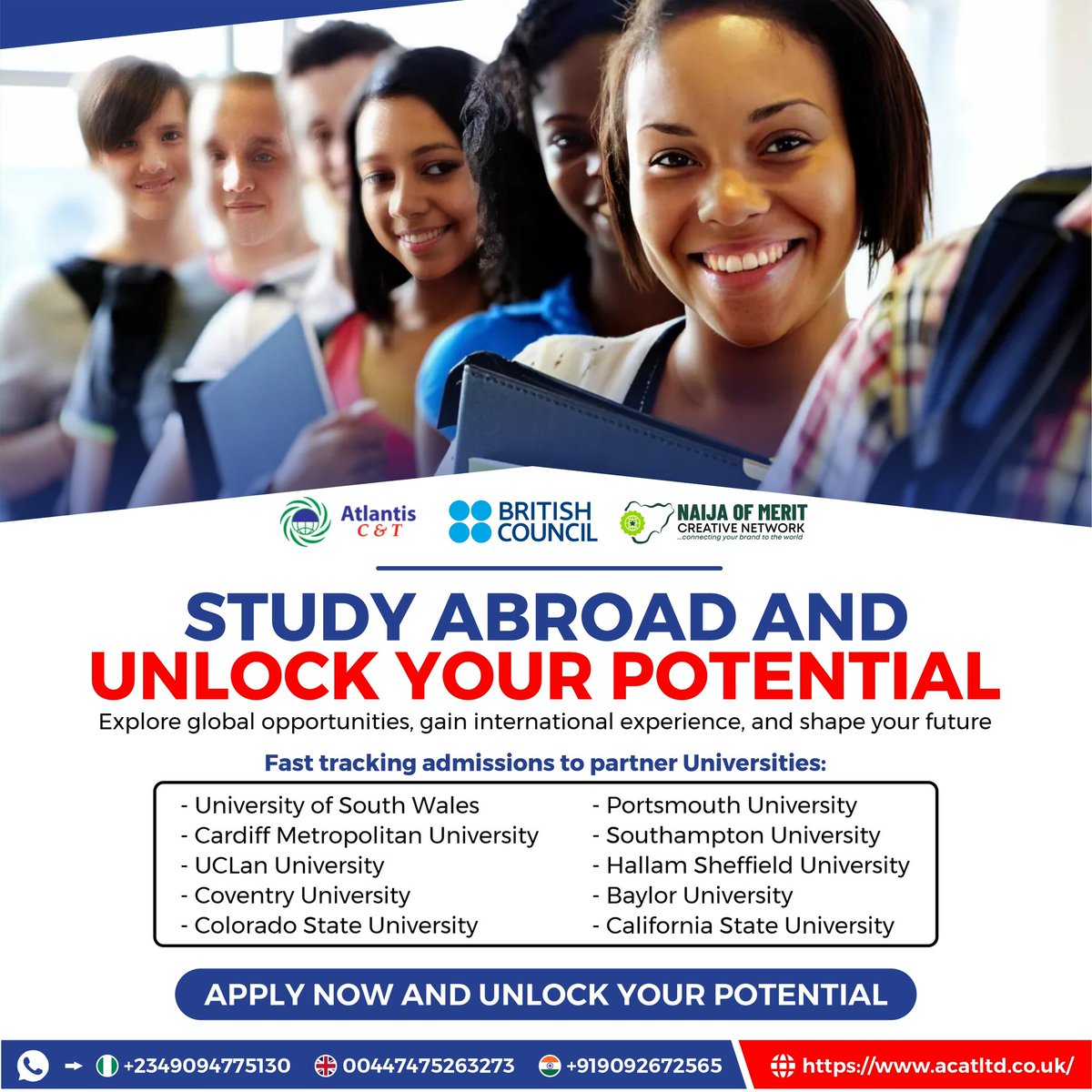 NigerianofM's tweet photo. Are you Ready to expand your horizons?

Studying abroad isn't just about Education; it's a gateway to opportunities.

Global connections: Network with diverse minds and cultures.

Life-changing experiences: Explore new cities, traditions and perspectives.

#StudyAbroad #Unlock https://t.co/rlnsrnBKZK