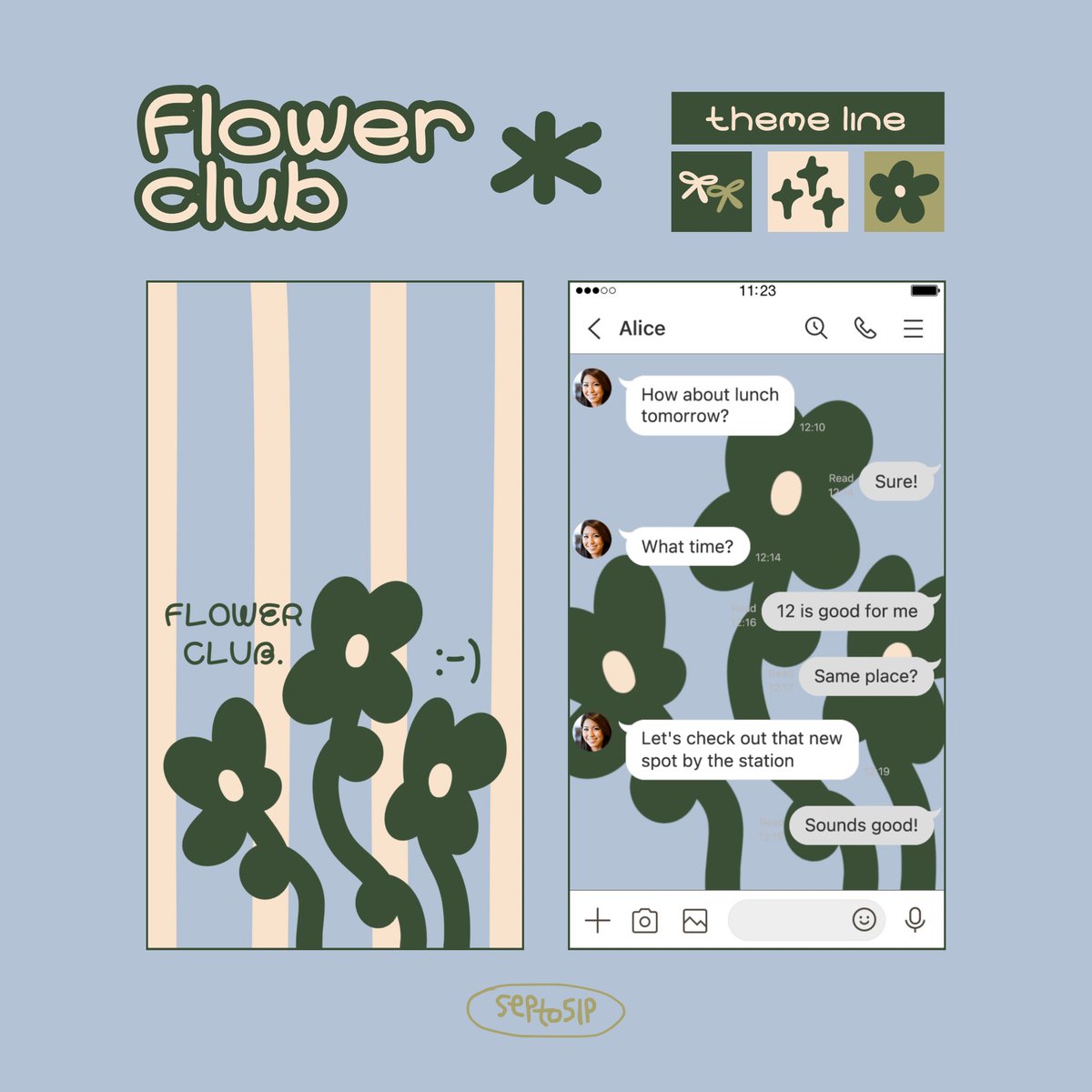 septoslp's tweet photo. 🍀 flower club — theme line 👀

ฟาวเวอร์ คลับ⭐️
150c (99.-)

🖇️ สามารถค้นหา septoslp หรือ flower club ได้เลย🙌🏻

#ธีมไลน์ #themeline #สติ๊กเกอร์ไลน์ https://t.co/DY8nLkgKu9