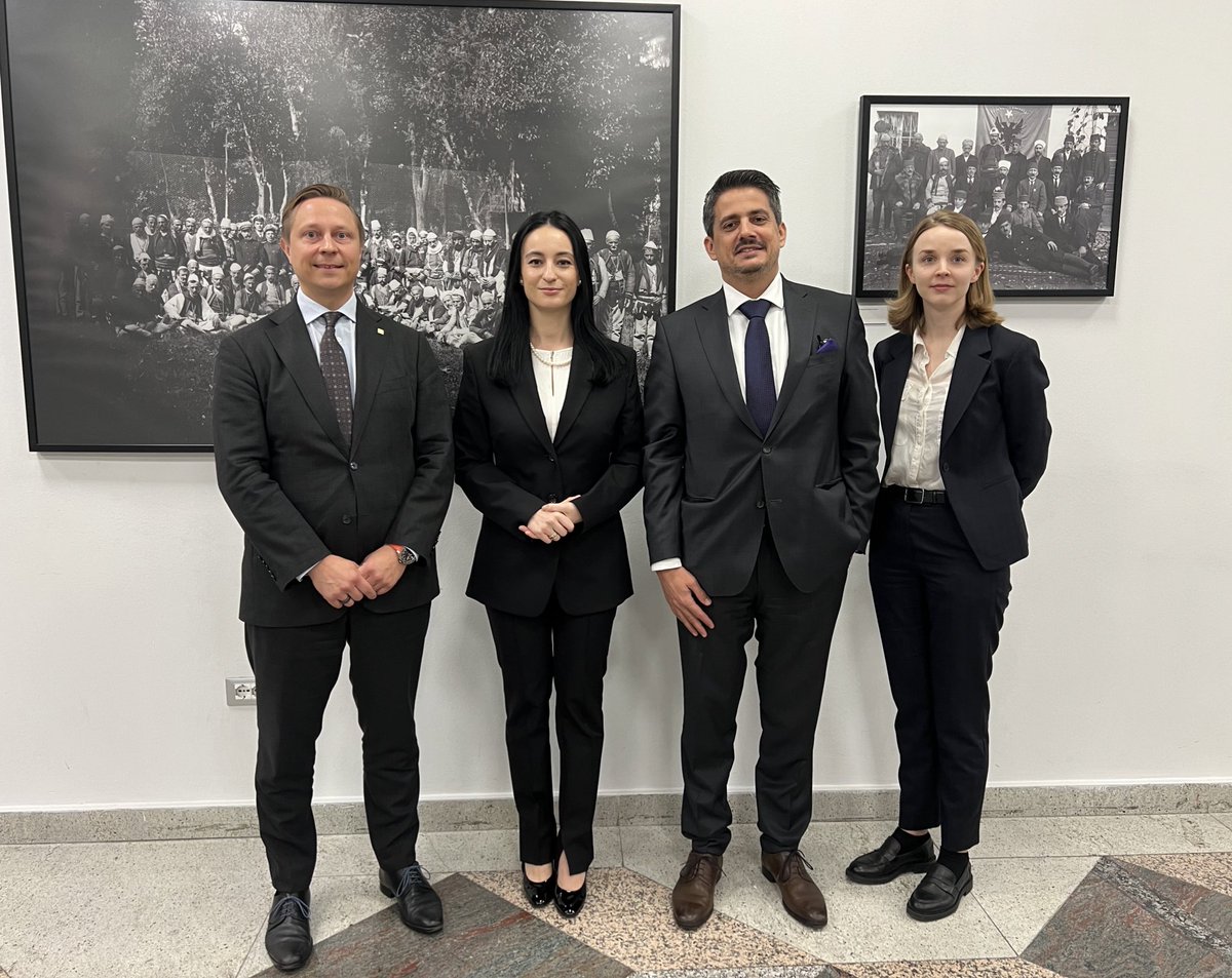 Megi Fino (@megifi) on Twitter photo Pleasure to welcome on their first official visit to Tirana, the delegation from the <a href="/HybridCoE/">Hybrid CoE</a> chaired by <a href="/TapioPyysalo/">Tapio Pyysalo</a>. Productive meeting where we explored avenues of collaboration in the cyber security, hybrid threats and our common response against FIMI realm. Pleasure to welcome on their first official visit to Tirana, the delegation from the <a href="/HybridCoE/">Hybrid CoE</a> chaired by <a href="/TapioPyysalo/">Tapio Pyysalo</a>. Productive meeting where we explored avenues of collaboration in the cyber security, hybrid threats and our common response against FIMI realm.