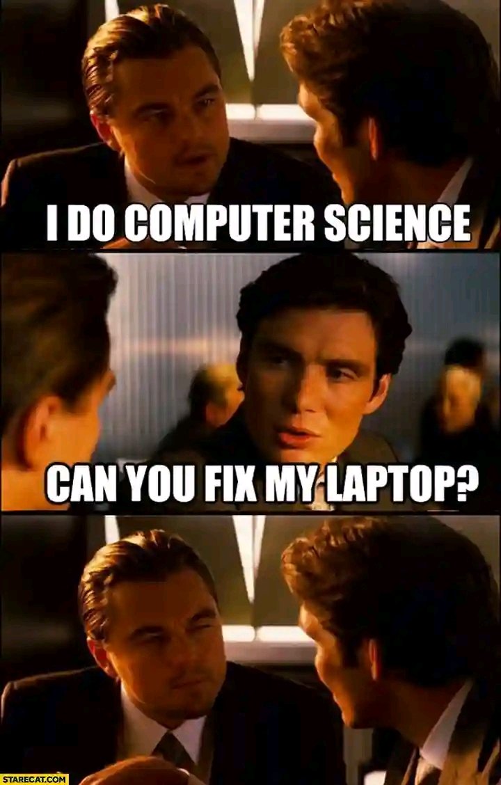 Lakryptfinest1's tweet image. When they think CS majors are IT support #ComputerScienceLife #LaptopSavior #CodingProbs #TechHumor #StudentLife #FixItYourself