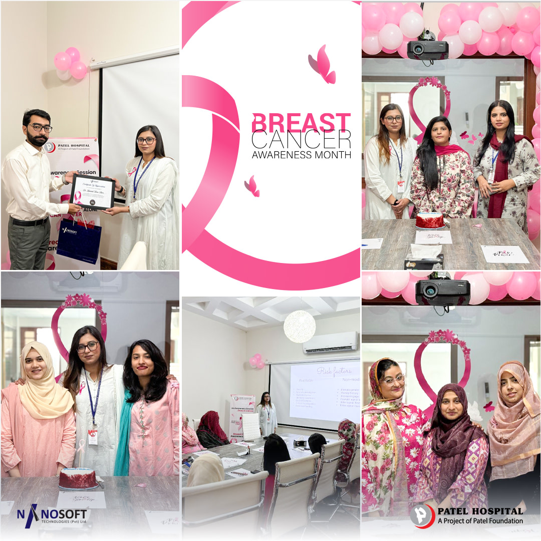 Nanosofttek's tweet photo. This Breast Cancer Awareness Month, Nanosoft Technologies proudly collaborates with Patel Hospital to spread awareness and support the fight against breast cancer.

#BreastCancerAwareness #NanosoftCares #PatelHospital #TogetherWeFight #PinkOctober #FightBreastCancer https://t.co/8yxiJPNAGL