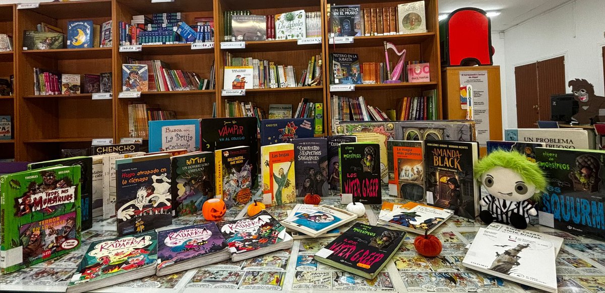 Se acerca la noche mas terrorífica. Ven a por tu libro de la sección terror y ¡llévate un marcapágina!

#mibibliomola #becrea #leeresdivertido
#micolemola #comunidaddeaprendizaje #aulaespecificainclusiva #manuelaltolaguirre #malaga #aprenderjugando #colegiosmalaga #educar