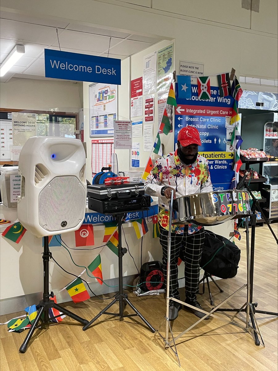 Earlier this week, our Staff Experience team and multicultural staff network, Connect, were at St Albans City Hospital to celebrate Black History Month with a steel band performance! 🎶

Patients and staff alike enjoyed the music, and a smile was brought to many faces 🙂