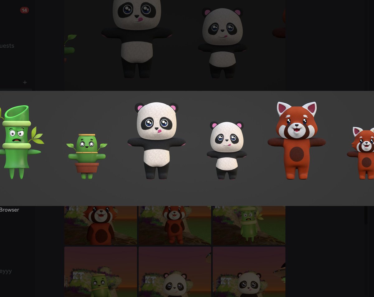 Getting REALLY CLOSE to being able to play <a href="/niftyisland/"></a> with our 3D AVATARS...6 different characters are in the works!!!

Get ready for some fun, PANDA FAM! So stoked for this fun addition to our community. Thanks again to <a href="/niftyisland/"></a> for the opportunity. 🙏🎮🕹️🏝️🐼