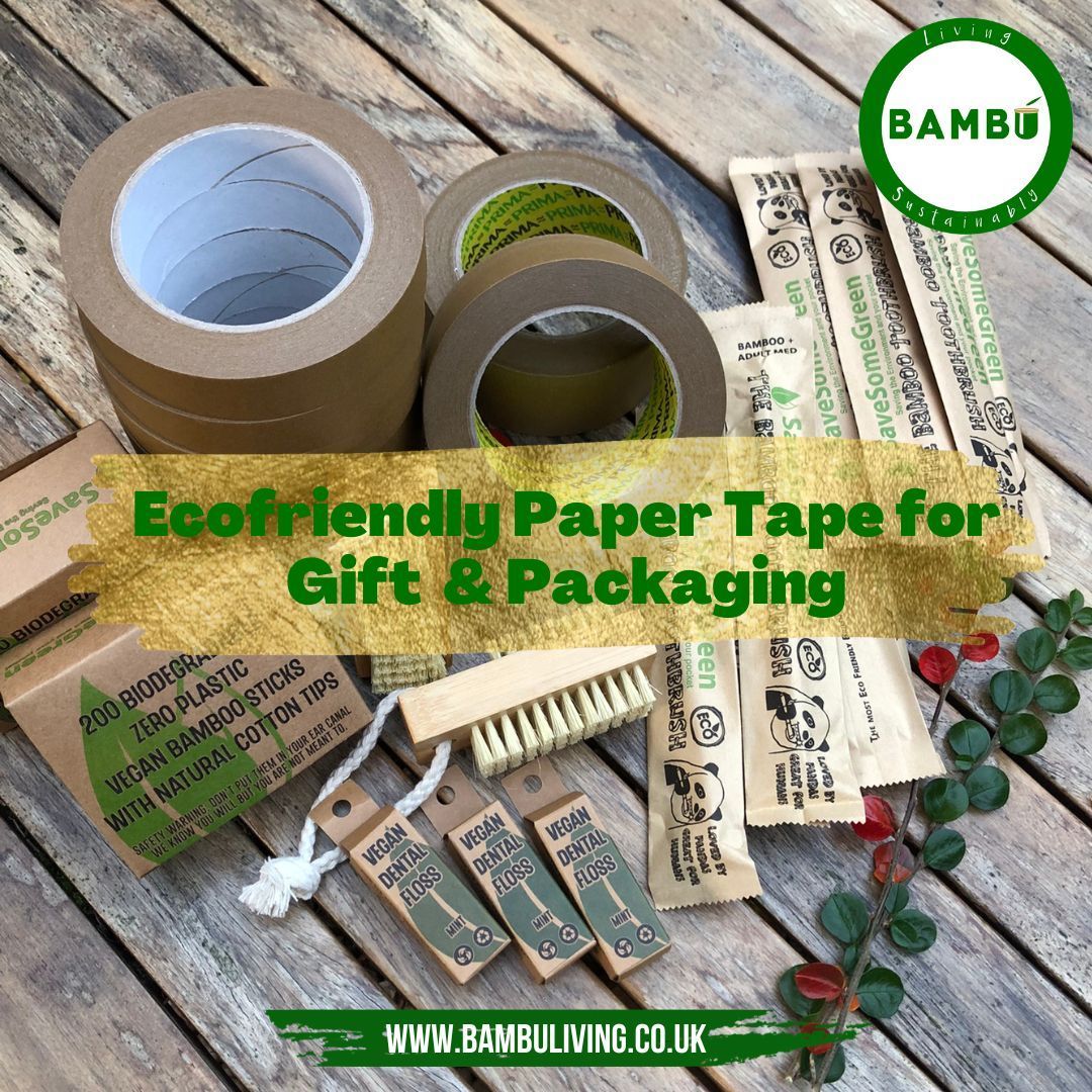 BambuLiving's tweet photo. Ecofriendly Paper tape for gift wrapping &amp; parcels 🎁
https://t.co/6ATqBRGWRg
Check out our brown paper tape for a more eco-friendly alternative to plastic tape for your Christmas gift wrapping. 📦 
They come in 2 sizes (25mm or 50mm) &amp; are currently on offer! 🏷️
#papertape https://t.co/VZLTqEeNgZ
