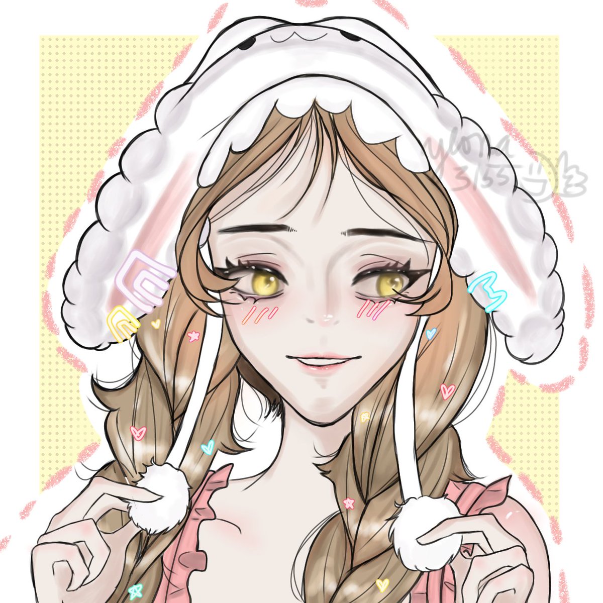 ☆new oc!
shes lowkey giving "feeling cute, might delete later"✨️
-ˋˏ✄┈┈┈┈
🐇🌸 #artmoots #artph #oc