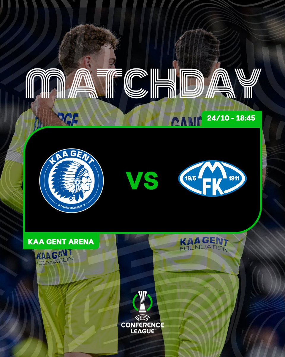 KAAGent's tweet image. 🔵⚪️ 𝗠𝗔𝗧𝗖𝗛𝗗𝗔𝗬 🔵⚪️ 

Molde at home. Let’s do this (again)! 👊

#GNTMOL #UECL