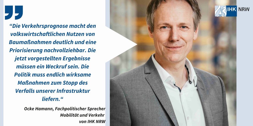 🚧Nach der aktuellen Vorstellung der Verkehrsprognose 2040 des Bundesverkehrsministeriums, gibt es noch einiges zu tun - besonders in NRW! Weitere Informationen unter:   linkedin.com/feed/update/ur… 
#GemeinsamMobil