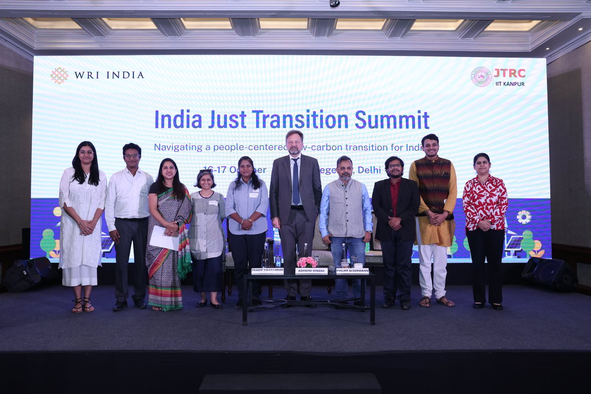 Thanking all participants, presenters and speakers for an incredibly successful India Just Transition Summit!

Proud to have hosted 250+ participants and 50+ speakers representing diverse stakeholder groups at the India Just Transition Summit, held on 16-17 October in New Delhi.