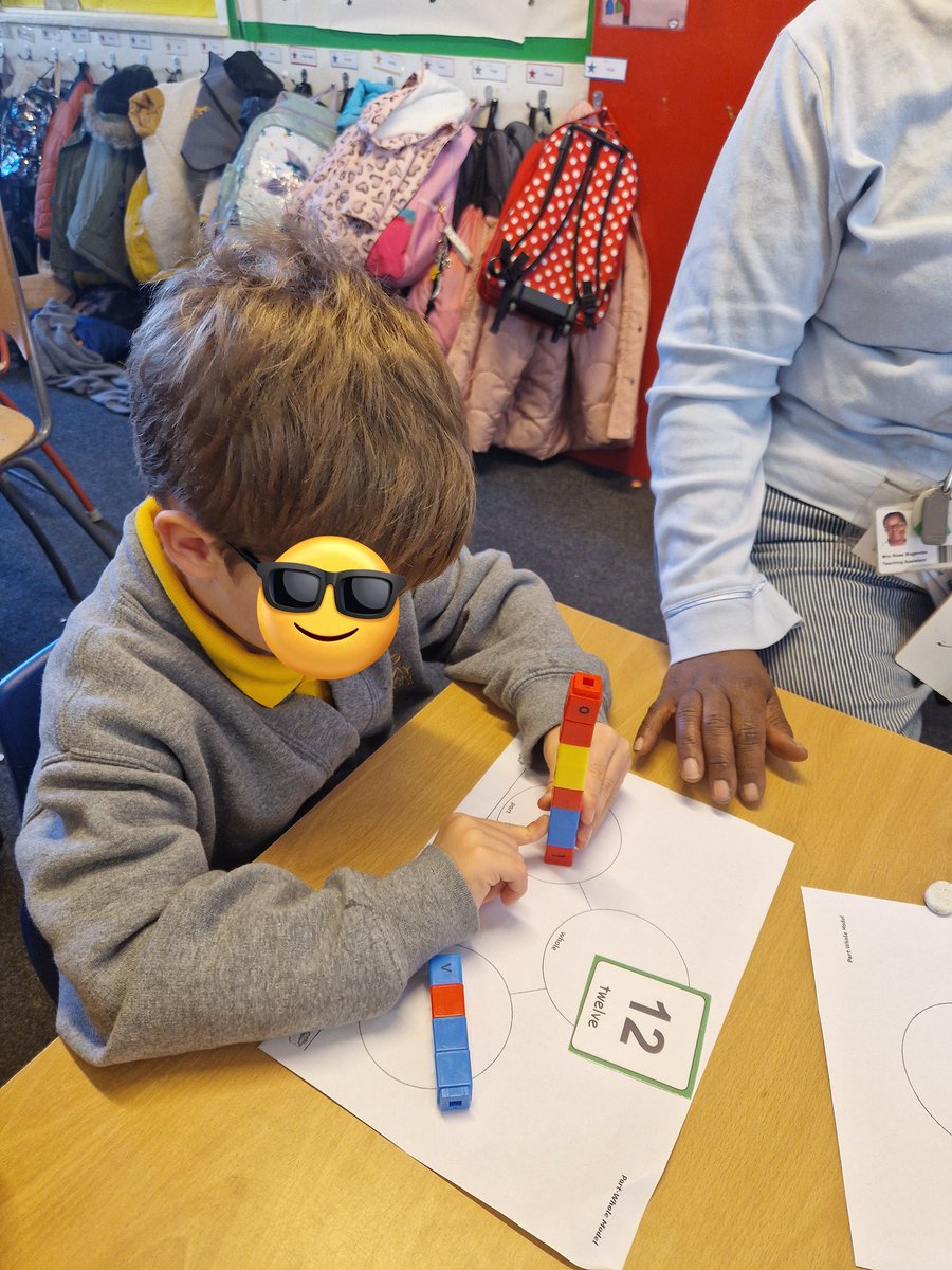 We have enjoyed exploring part-whole models in maths. "4 is a part and 3 is a part, 4 plus 3 equals 7" one child explained. <a href="/ReayPrimary/">Reay Primary School</a>