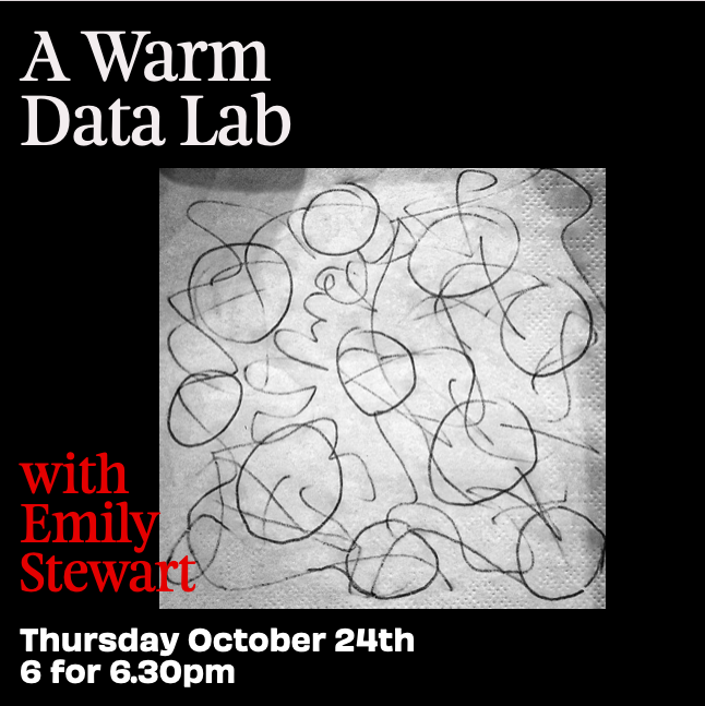 Kairos (@kairosclub) on Twitter photo TONIGHT: A WARM DATA LAB with EMILY STEWART
Last few places
Join us for an immersive group process, as conceived by <a href="/NoraBateson/">nora bateson</a> to highlight interdependency and generate felt understanding of living systemic patterns.
Find out more & book: kairos.london/event/a-warm-d… TONIGHT: A WARM DATA LAB with EMILY STEWART
Last few places
Join us for an immersive group process, as conceived by <a href="/NoraBateson/">nora bateson</a> to highlight interdependency and generate felt understanding of living systemic patterns.
Find out more & book: kairos.london/event/a-warm-d…