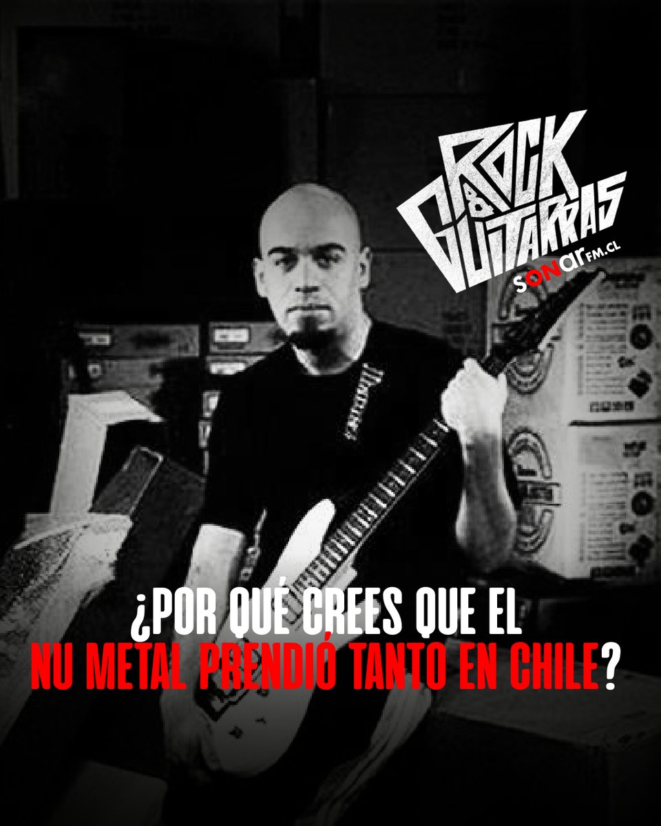 Sonar 105.3FM (@sonarfm) on Twitter photo #RockYGuitarras 🎸 | ¿POR QUÉ CREES QUE EL NU METAL PRENDIÓ TANTO EN CHILE?
A 20 años de la partida de Julian Durney de Rekiem, pionero de la escena local, hablamos del boom de este sonido con <a href="/alfaxis/">Alfredo Lewin</a>
Desde las 10hrs por el 105.3 y sonarfm.cl #RockYGuitarras 🎸 | ¿POR QUÉ CREES QUE EL NU METAL PRENDIÓ TANTO EN CHILE?
A 20 años de la partida de Julian Durney de Rekiem, pionero de la escena local, hablamos del boom de este sonido con <a href="/alfaxis/">Alfredo Lewin</a>
Desde las 10hrs por el 105.3 y sonarfm.cl