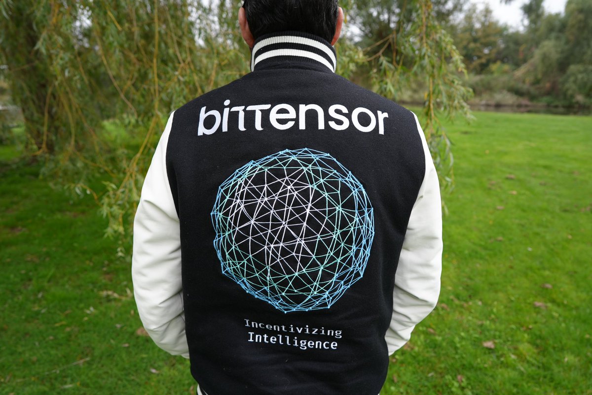 ejslotboom's tweet photo. Hello Bittensor Community!
I'm EJ, an enthusiastic member of the Bittensor community who's been active for 1.5 years in this amazing network. Although I'm not clever enough to create sub-nets and other complex things, I've come up with a unique solution to showcase my creativity.
As a former video editor, I've gained a lot of knowledge about visual expression, but now I'm focusing entirely on creating unique and fun products for the Bittensor shop. And to start, I present to you my first project: a one-of-a-kind baseball jacket made especially for you!
Only 1000 (Taousand;) of these unique jackets will be made, so be quick to order one! It's not just a great jacket, but also a recognition of your support for the Bittensor community.
Next, I'm already working on something new and unique for all of you. Keep an eye on this account for updates and new products. https://t.co/FKFNpIDt1E