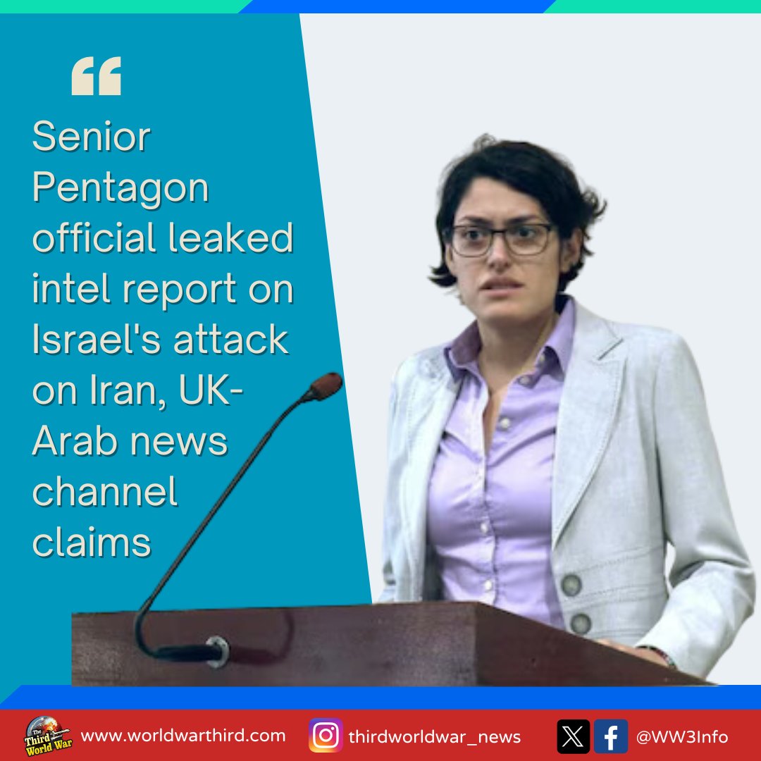 WW3Info's tweet photo. #WorldWarIII: #IntelReport on Israeli attack plans on #Iran was leaked by head of special military op in @SecDef office, claims a UK-Arab news channel. It raises concern of Iran planting spies right in #USDefense HQ. Pressure mounts on #PresidentBiden after leaked report. https://t.co/q43CCLgpVz