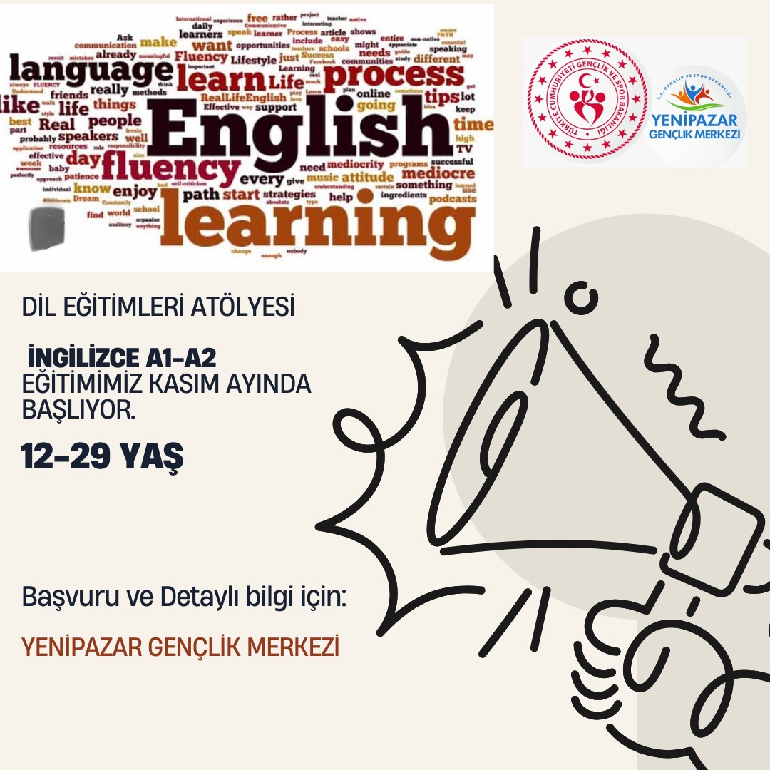 YenipazarGM_GSB's tweet photo. 📢 Tüm gençlerimizi başvuru yapmak için Gençlik Merkezimize bekliyoruz.
#DilEğitimleriAtölyesi https://t.co/MjDeFz5xH7