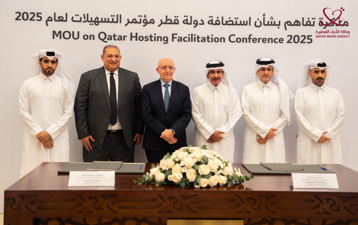 الهيئة العامة للطيران المدني ومنظمة "إيكاو" توقعان مذكرة تفاهم لاستضافة مؤتمر "إيكاو" حول تسهيلات النقل الجوي في 2025
#قنا #قطر 
ow.ly/2FCF50TSqCZ