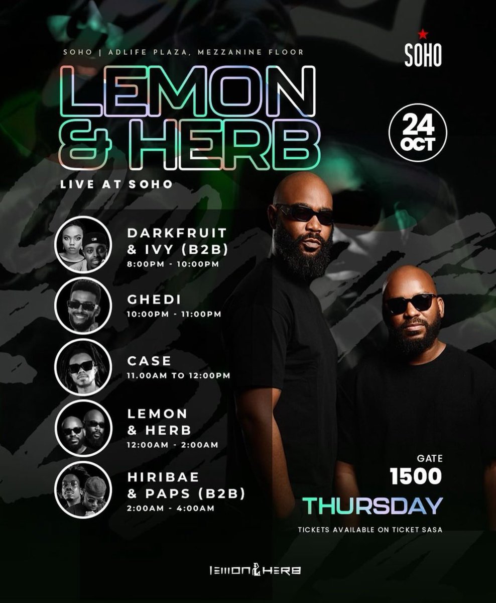 supporting  <a href="/LemonnHerb/">Lemon & Herb</a> tonight

📍 SOHO