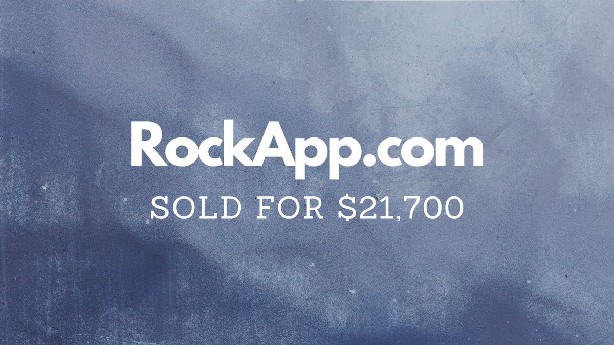 NameBio's tweet image. Yesterday saw $415k in domain name sales including:

$21,700 RockApp․com
$8,995 ChatHub․io
$8,888 RiverRelief․com
$8,100 Trail․io
$6,300 Solaris․ai

RockApp․com last sold for $310 💰🚀

Full list 👉 namebio.com/daily

#Domains
