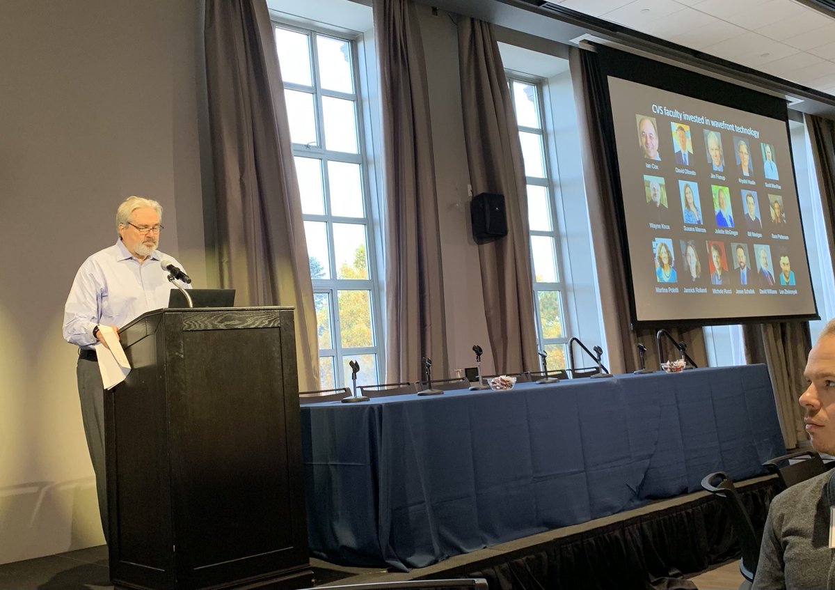 MarcoslabUr's tweet image. ⁦@DWilliamsLab⁩ inspiring talk of ⁦@CvsUoR success #WavefrontSensing #AdaptiveOptics #RefractiveCorrection #RetinalImaging #WearableVisionAids #VisionScience #CVSRetreat2024