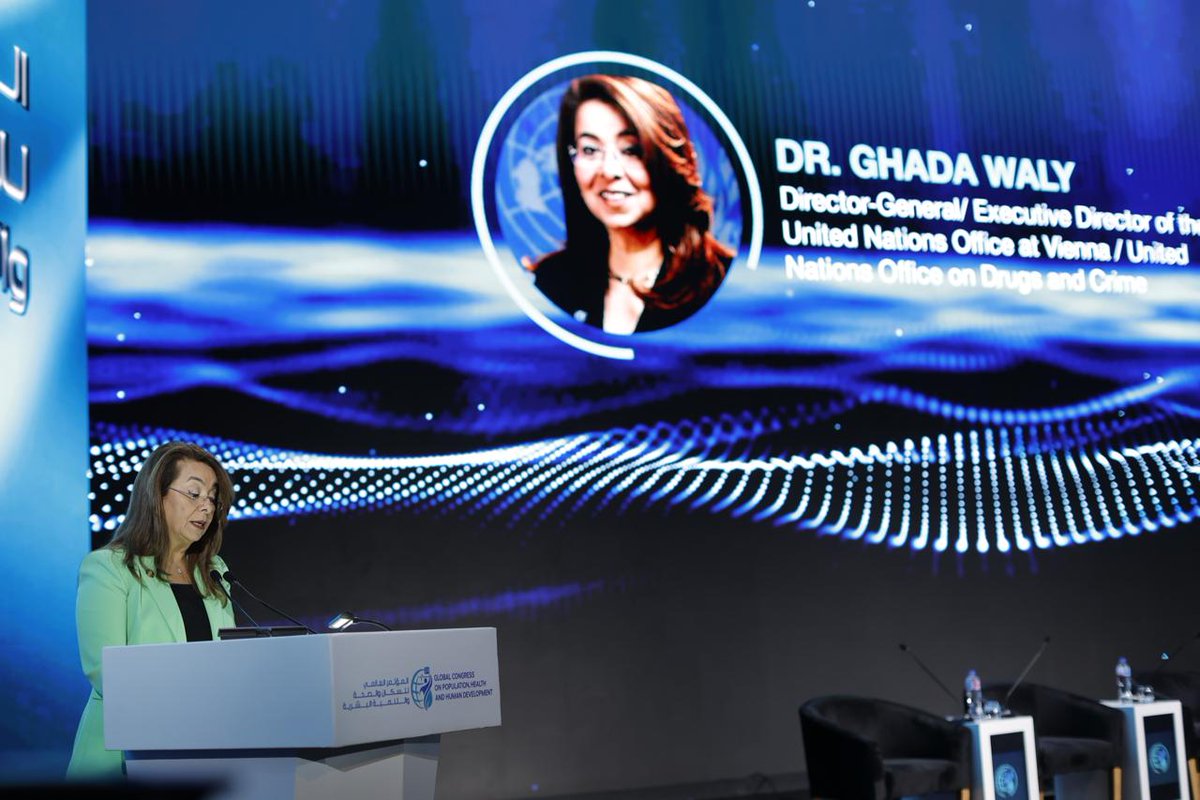 UNODC_ROMENA's tweet photo. تؤثر مشكلة المخدرات العالمية والعنف وعدم الاستقرار بشكل مباشر على الصحة النفسية والتنمية البشرية.
ناقشت المدير التنفيذي لمكتب الأمم المتحدة المعني بالمخدرات والجريمة، @GhadaFathiWaly هذه المشكلة خلال #PHDC24، مؤكدة أهمية المرونة في عالم متغير.🕊️🌍
🔗https://t.co/g4eyH7TCAX https://t.co/O5dINih8NA