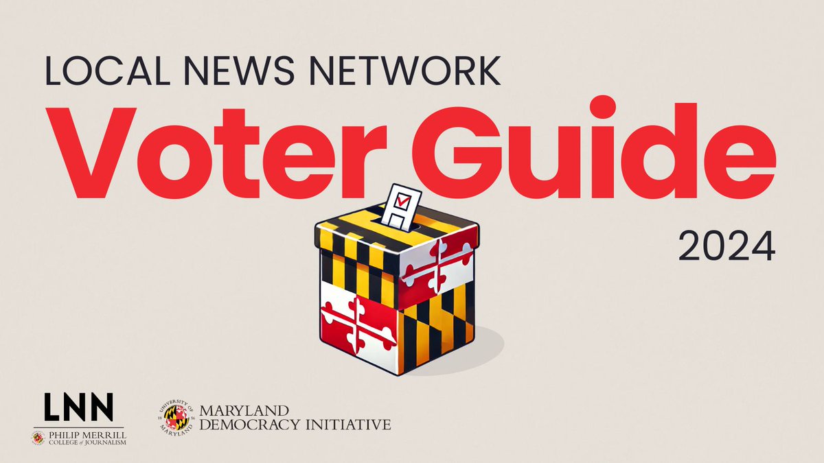 Merrill College @ Maryland (@merrillcollege) on Twitter photo Early voting opens TODAY, so get to know your school board candidates before going to the polls!
Our <a href="/LNNMaryland/">The Local News Network</a>'s 2024 school board election guide has you covered, with responses on top issues from the majority of MD's candidates, organized by county: go.umd.edu/LNNVoterGuide24 Early voting opens TODAY, so get to know your school board candidates before going to the polls!
Our <a href="/LNNMaryland/">The Local News Network</a>'s 2024 school board election guide has you covered, with responses on top issues from the majority of MD's candidates, organized by county: go.umd.edu/LNNVoterGuide24