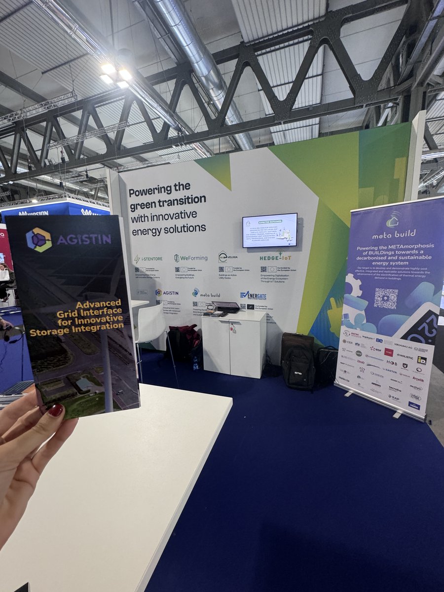 AGISTINProject's tweet photo. Happy Encounters at Our Booth in @Enlit_Europe!
@RINA1861 @sinnogenes @Energate_eu @iSTENTORE_EU #HorizonEU #energystorage #storagetechnologies #EnlitEurope https://t.co/C9J0oMilyT