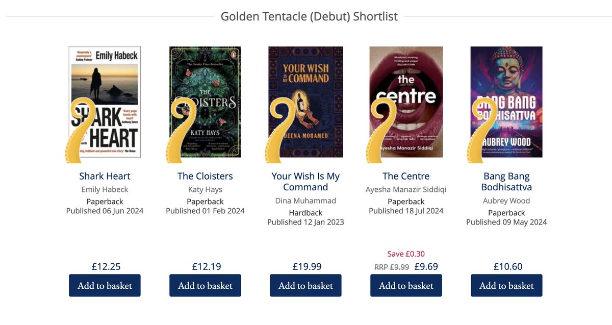 It's hard to celebrate anything but so happy to see the beautiful work of @itsdeenasaur recognized by The Kitschies. Buy (beg, borrow) her book:

blackwells.co.uk/bookshop/edito…