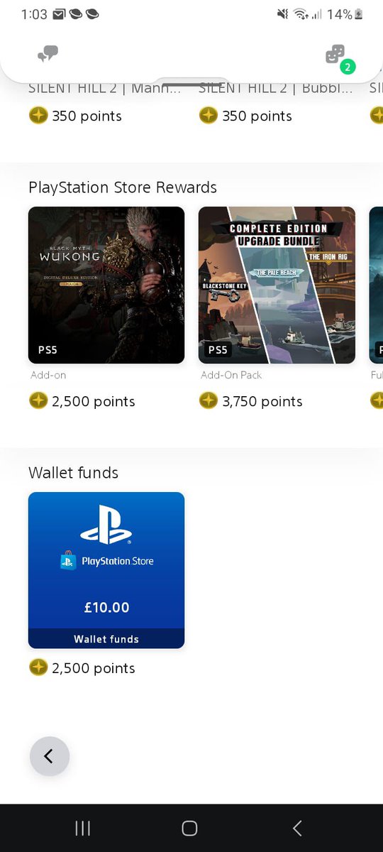 apefest's tweet photo. @PlayStationUK @PlayStation why does my friends app offer wallet funds redeemable with points but not mine? apple customers screwed again? https://t.co/ofB9pc4bIV