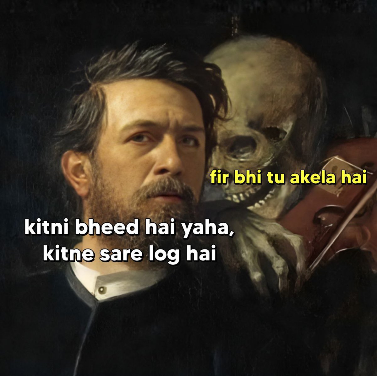 कितनी भीड़ है यहां और कितने सारे लोग हैं यहां,,

फिर भी अकेला है इंसान।