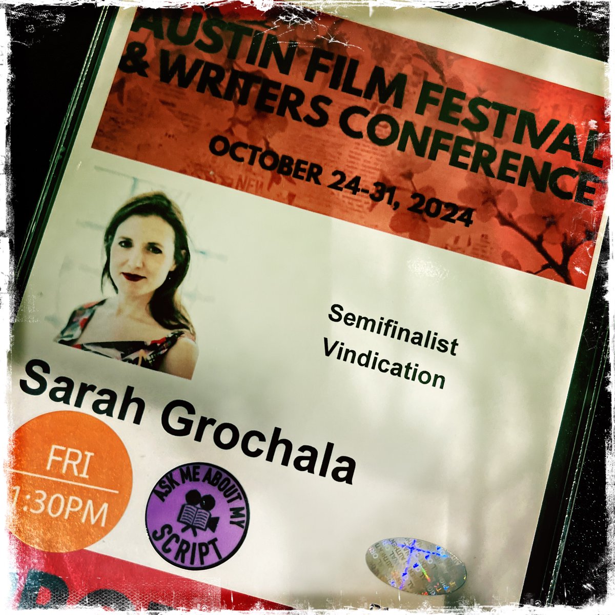 So excited to be at Austin Film Festival as a semifinalist this year!