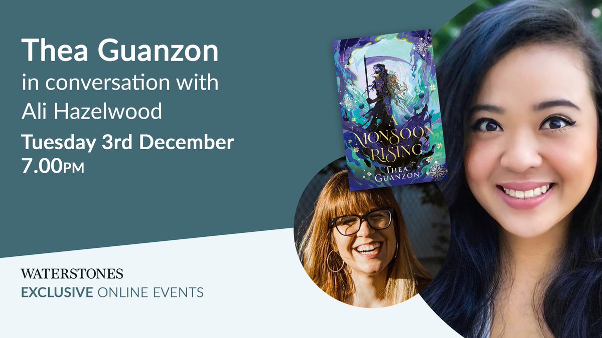 Join me and Ali this December 3rd at 7 PM London time to celebrate the UK launch of A MONSOON RISING! There’s a bundle that includes the ticket, the sold-out Waterstones exclusive edition, and a button badge while stocks last (for U.K. postage only) ➡️ eventbrite.co.uk/e/online-event…