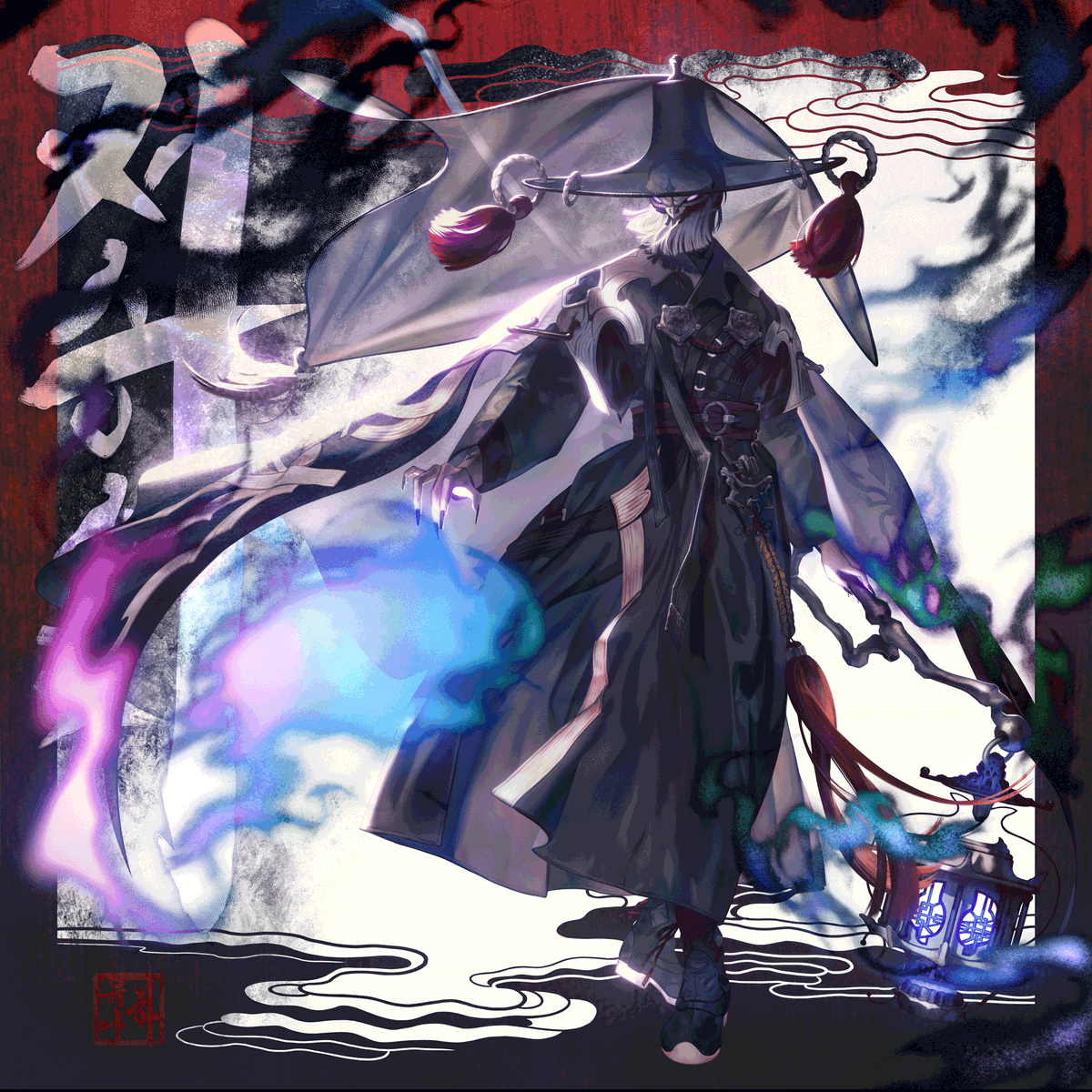 #콕카스_동양_할로윈_합작
🎃찰떡 주제에 예전에 그렸던 그림들 모아봤습니다👻
🎃대선사사🐍
🎃장산범🐯
🎃불개🐶
🎃저승사자👻