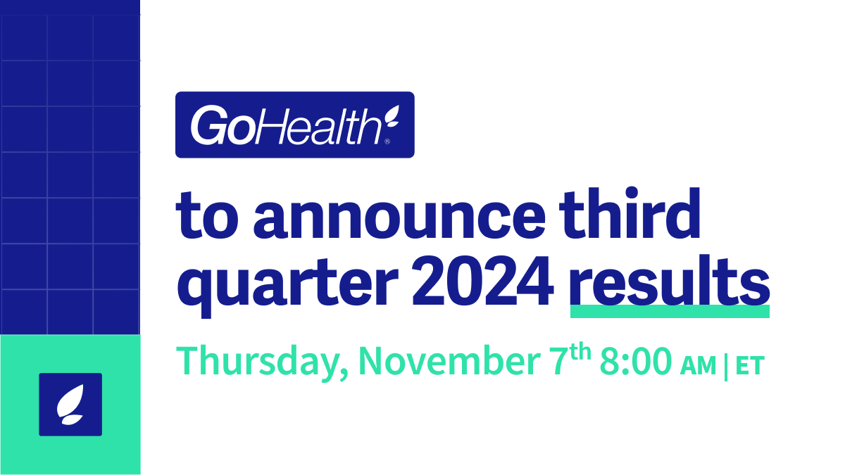 GoHealth (NASDAQ: $GOCO) today announced that the company will release its third quarter 2024 financial results on the morning of November 7, 2024.

Read our latest press release for more information: bit.ly/3Ui87tR