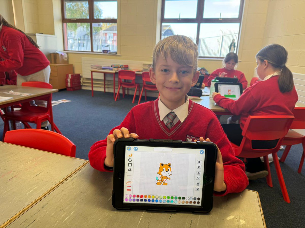TalbotSenior's tweet image. Lots of fun in Ms Malone’s 3rd Class using @ScratchJr on our iPads as part of @CodeWeekEU @CodeWeekIRL !
🧑🏻💻