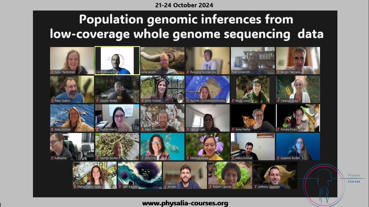 🎉 Huge thanks to our amazing instructors and brilliant attendees for making the 5th edition of Population Genomic Inference from Low-Coverage Whole-Genome Sequencing Data a success! 🙌🔬 Best of luck applying these skills to your data—can’t wait to see the discoveries ahead!🚀